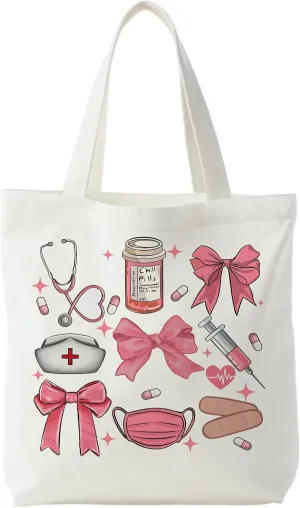 NATSUNO Canvas Tote Bag,Science Graduation Gifts,Tote Bags for Women,Reusable Grocery Bags