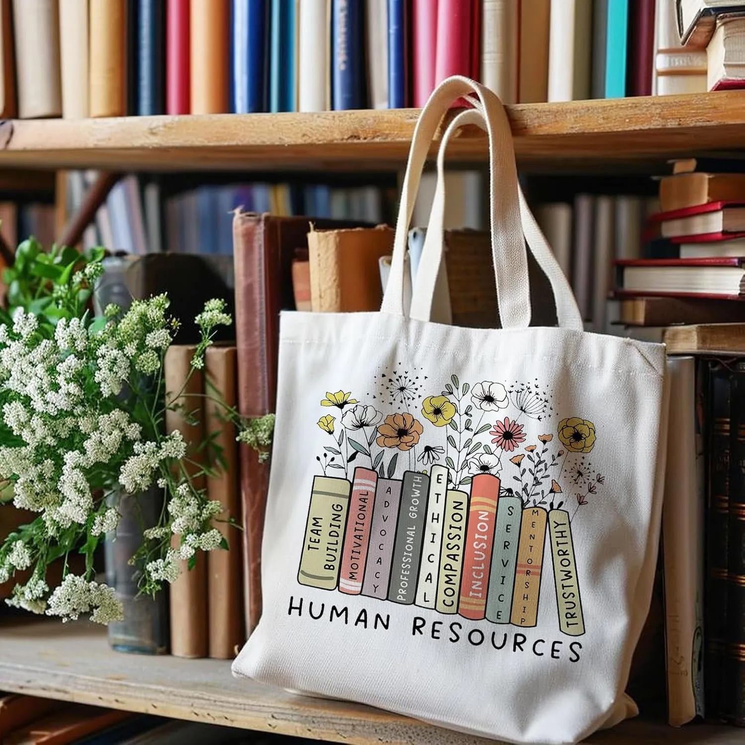 NATSUNO Canvas Tote Bag,Science Graduation Gifts,Tote Bags for Women,Reusable Grocery Bags