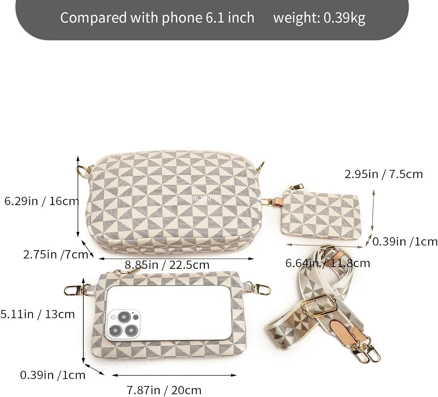 NEICOA Designer Women's Crossbody Bags with Coin Purse Fashion Shoulder Bags Gift Purses for Everyday Travel Vacation