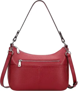 Over Earth Soft Leather Handbags for Women Crossbody Purses Multi Pockets Shoulder Bags Messenger Bag Medium