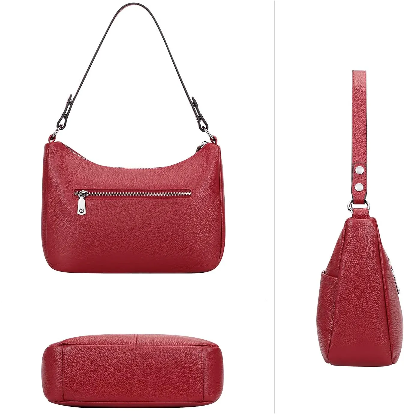 Over Earth Soft Leather Handbags for Women Crossbody Purses Multi Pockets Shoulder Bags Messenger Bag Medium