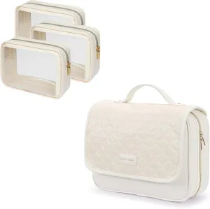 PACKISM Hanging Travel Toiletry Bag and TSA Approved Clear Bag, Bundle Sales