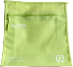 Portable Green Toiletry & Cosmetic Bag Large Capacity Travel Storage for Skin Care and Bathing Essentials