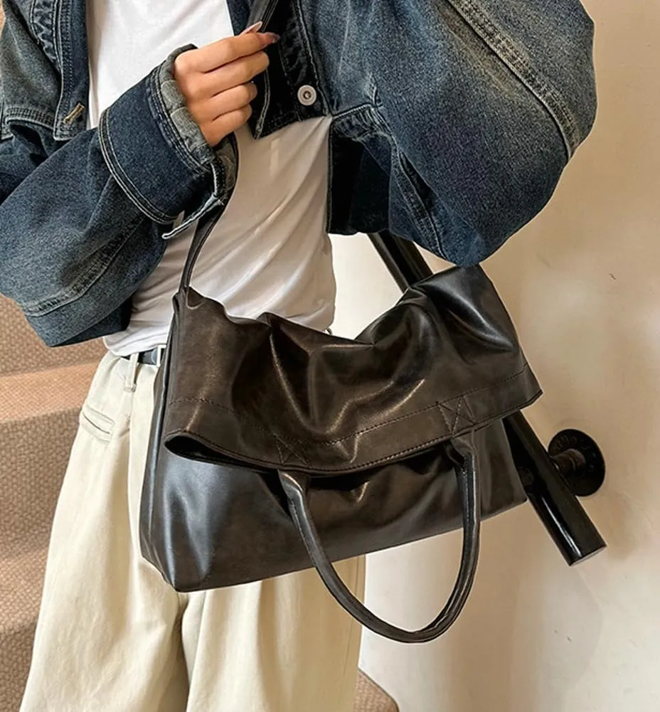 PU Leather Shoulder Bags for Women Soft Hobo Handbags Crossbody Bags for Work Travel
