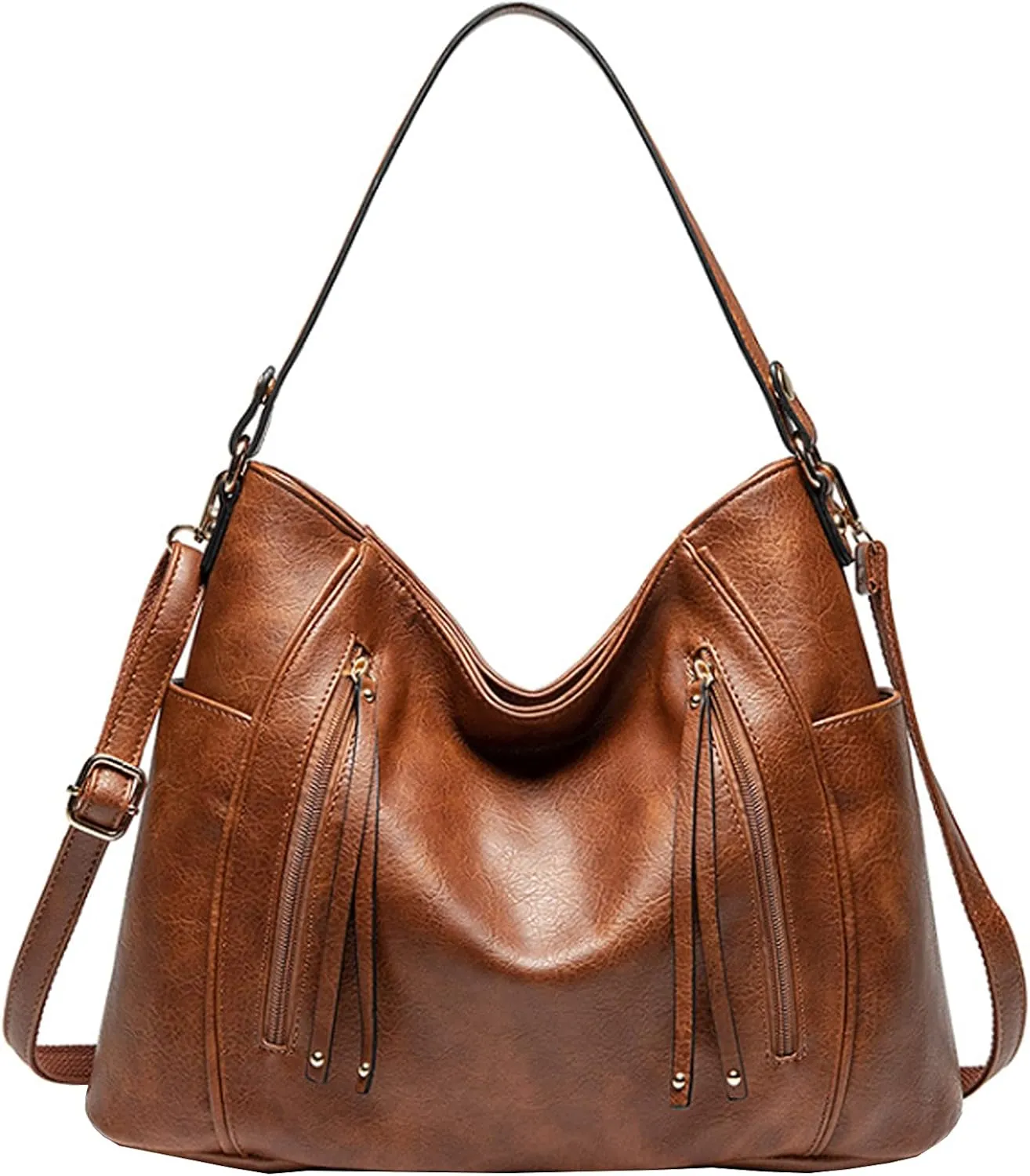 Purses and Handbags for Women Large Satchels Shoulder Bags Soft PU Leather Tote Bag Beige