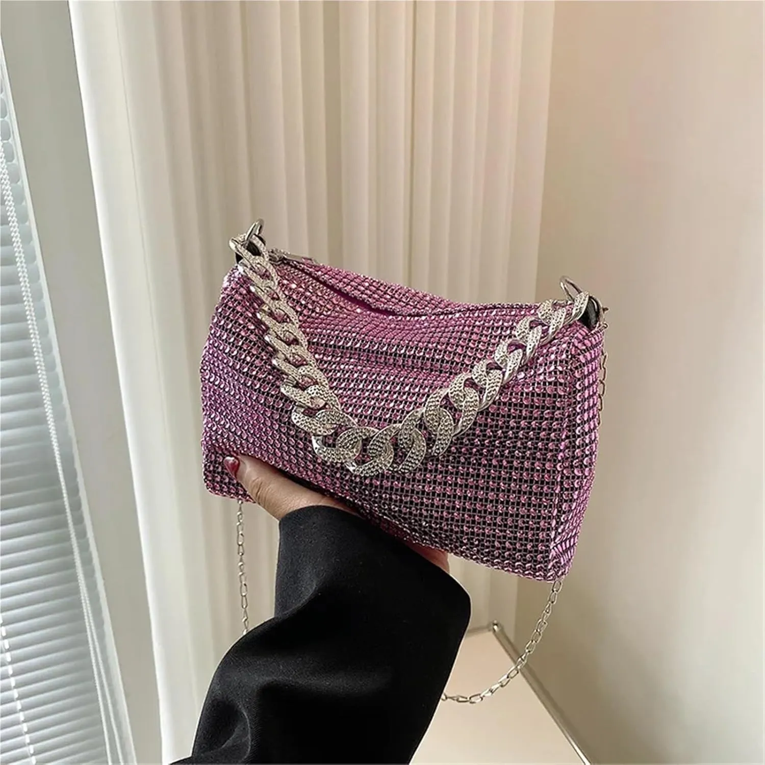 Rhinestone Bags Glitter Rhinestone Evening Bag Shining Evening Clutches Handbag Party Purses