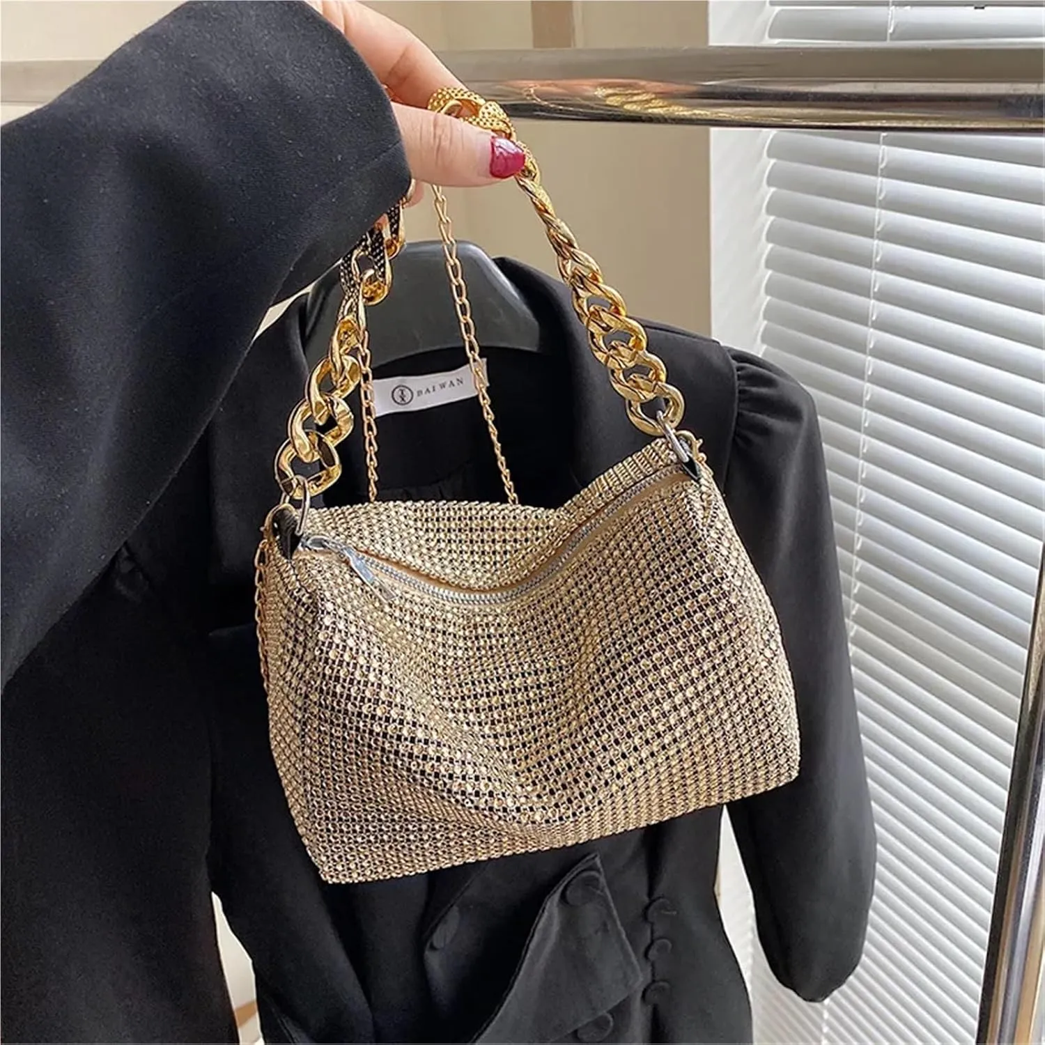 Rhinestone Bags Glitter Rhinestone Evening Bag Shining Evening Clutches Handbag Party Purses
