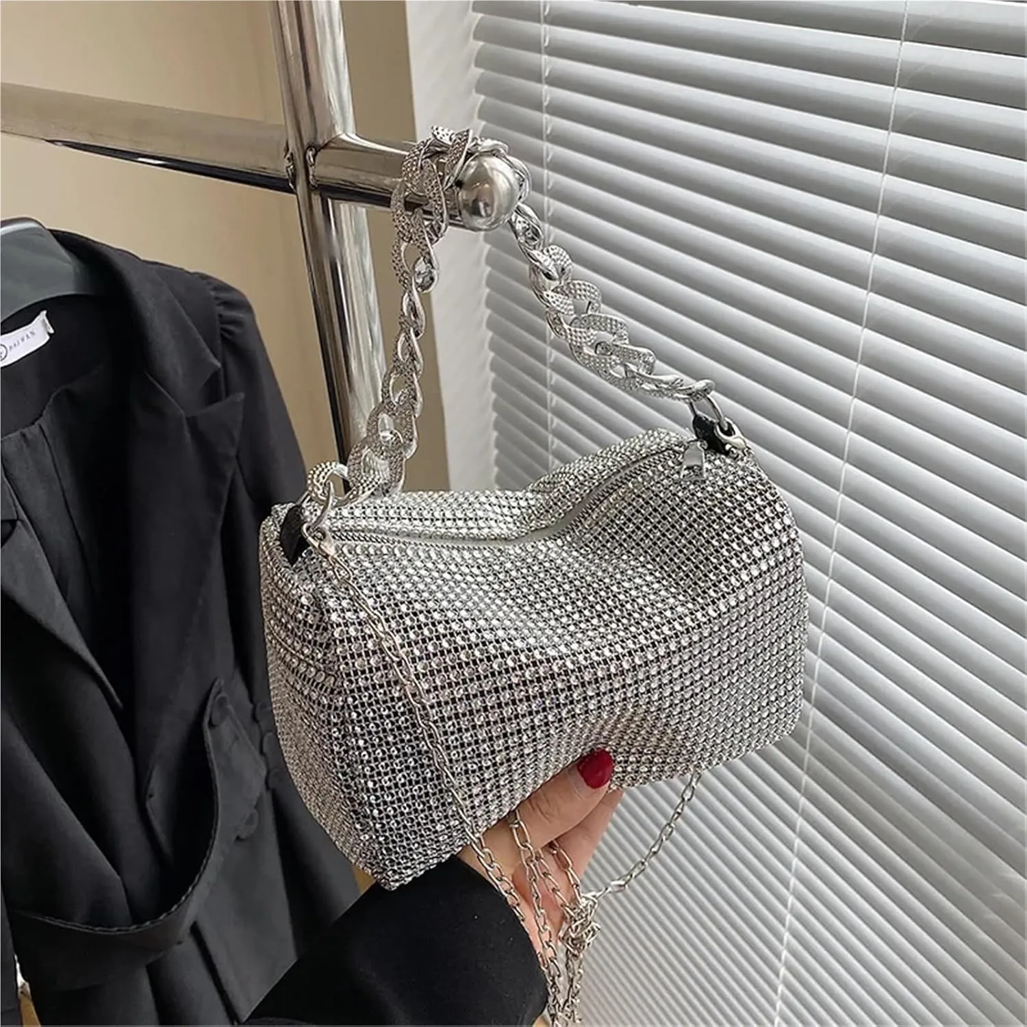 Rhinestone Bags Glitter Rhinestone Evening Bag Shining Evening Clutches Handbag Party Purses