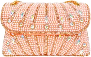 Rhinestone Evening Clutches Women 2025 Glitter Handbag Elegant Small Shoulder Bag Chain Clutch Purse Wedding Party