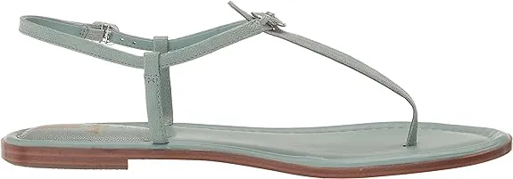 Sam Edelman Gigi Tide Blue Signet Ankle Strap Open Toe Thong Flats Sandals