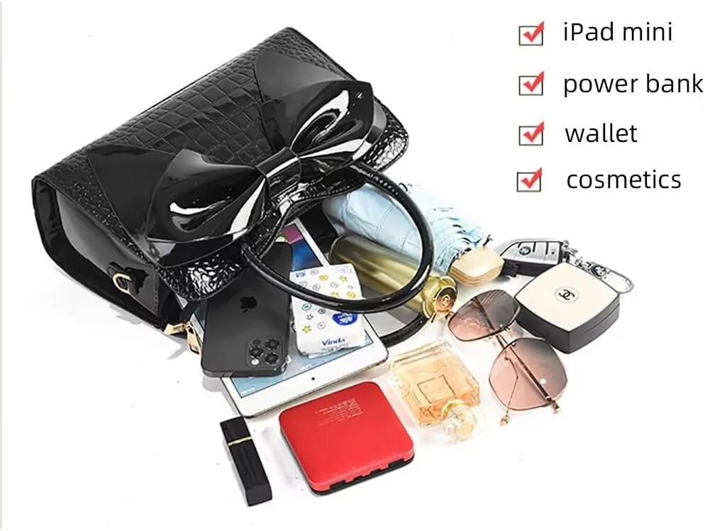 Satchel Handbag for Women Designer Tote Purse Leather Shoulder Bag Roomy Top Handle Satchel Purse for Office Dating