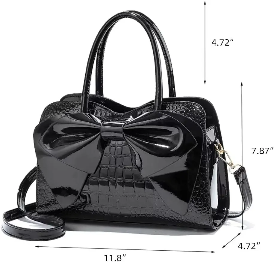 Satchel Handbag for Women Designer Tote Purse Leather Shoulder Bag Roomy Top Handle Satchel Purse for Office Dating