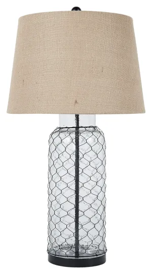 Sharmayne L430114 Transparent Glass Table Lamp 1CN