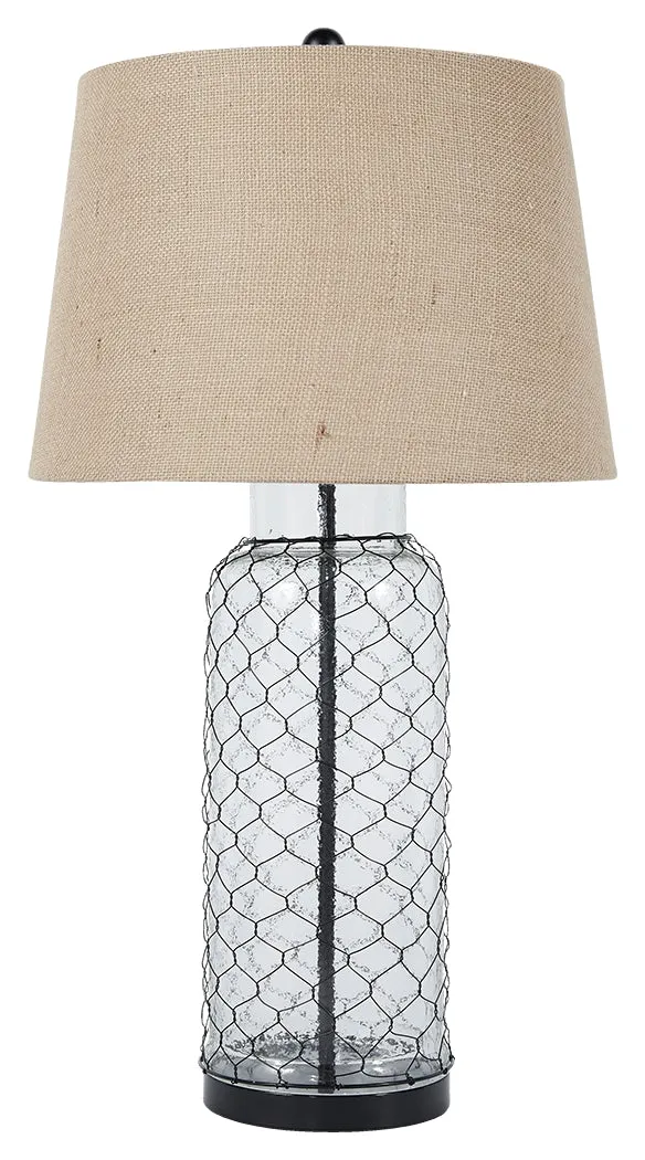 Sharmayne L430114 Transparent Glass Table Lamp 1CN