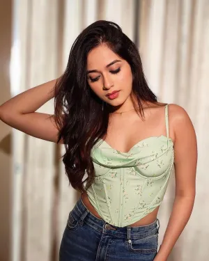 Simone Corset Top in Green