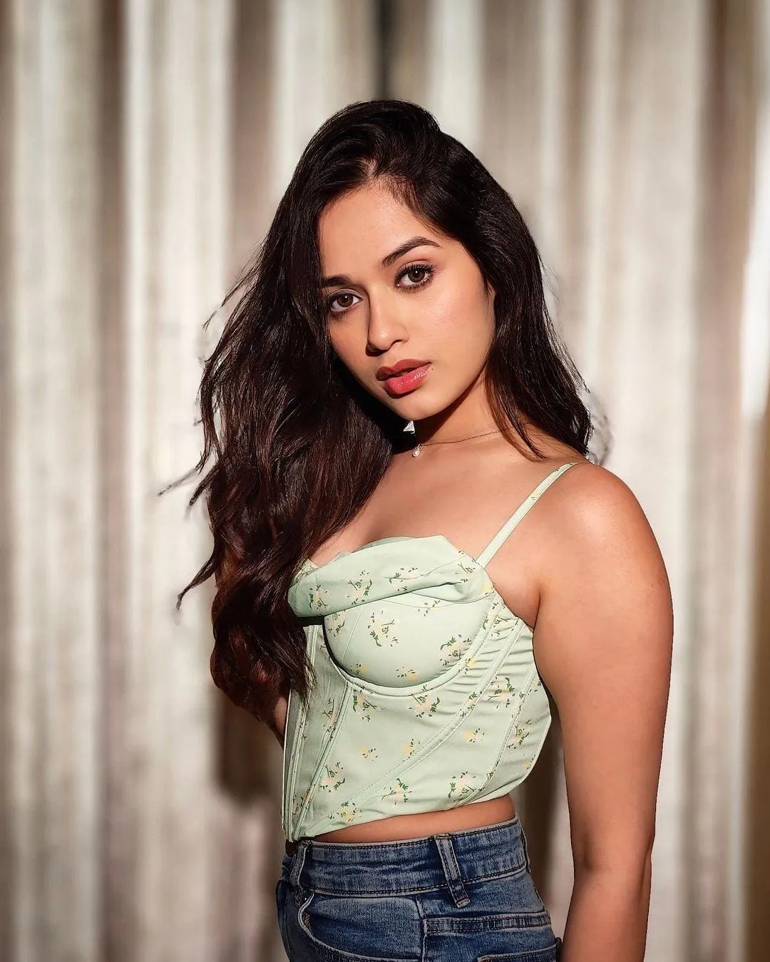 Simone Corset Top in Green