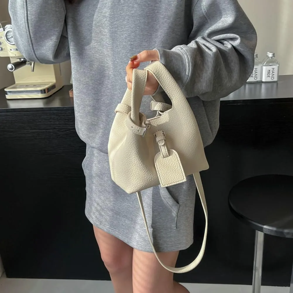 Small Bucket Bags Women 2025 Trendy Spring Hobo Handbags Shoulder Crossbody Purse Satchel Double Top Handle 2 PCS