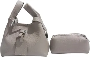Small Bucket Bags Women 2025 Trendy Spring Hobo Handbags Shoulder Crossbody Purse Satchel Double Top Handle 2 PCS
