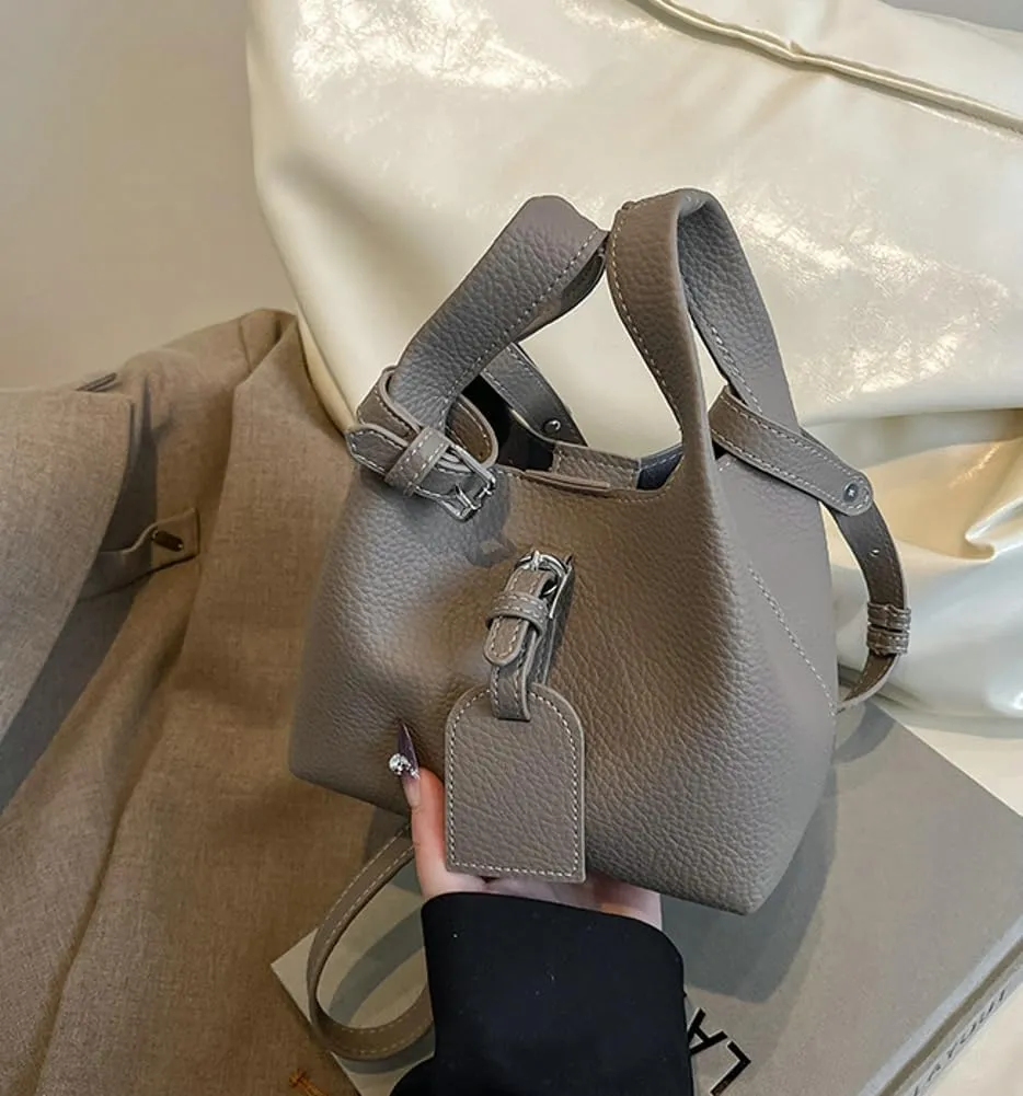 Small Bucket Bags Women 2025 Trendy Spring Hobo Handbags Shoulder Crossbody Purse Satchel Double Top Handle 2 PCS