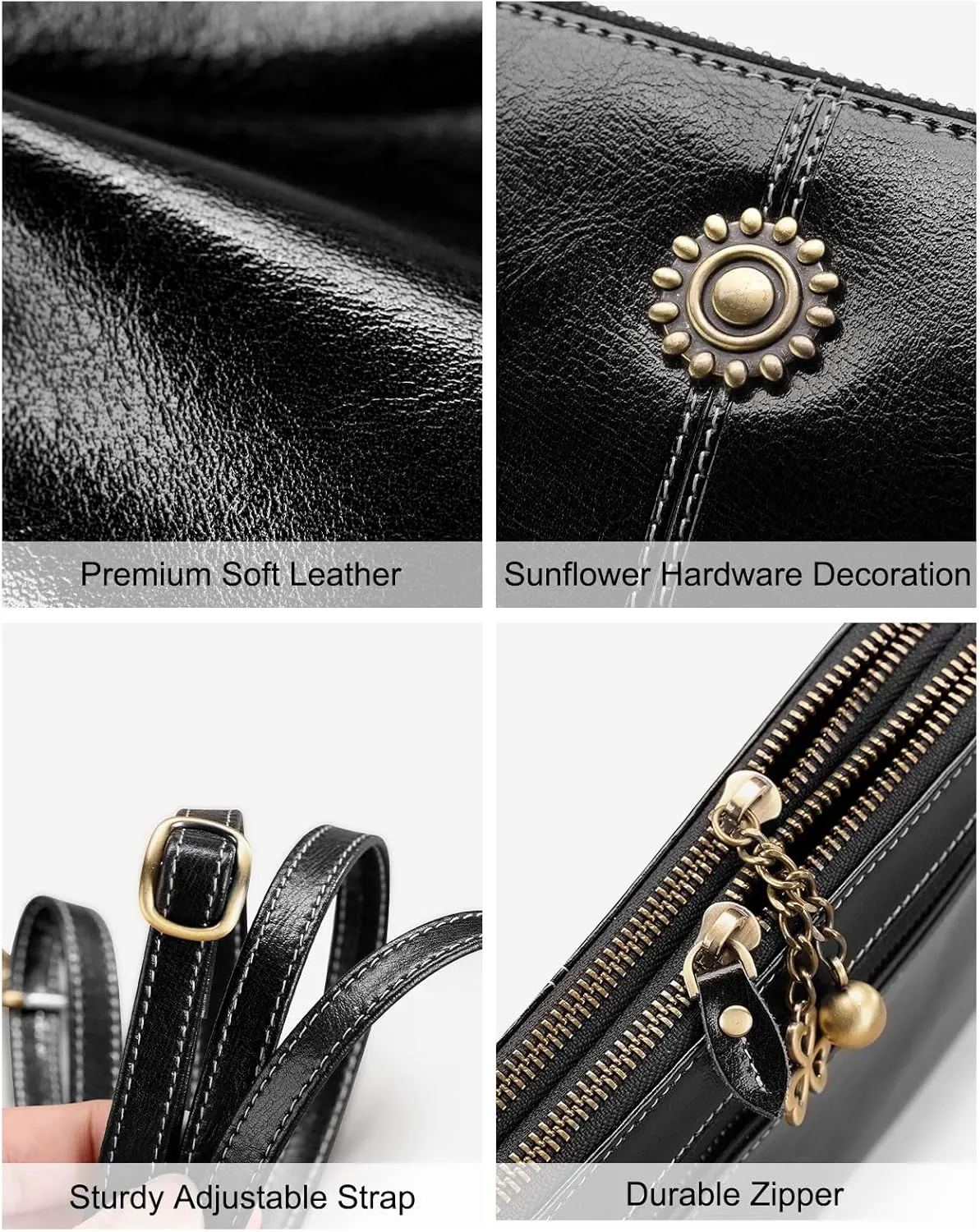 Small Crossbody Bags for women,Soft Leather Cell Phone Purse Lightweight,Little Crossbody Purses Women Trendy with Card slots