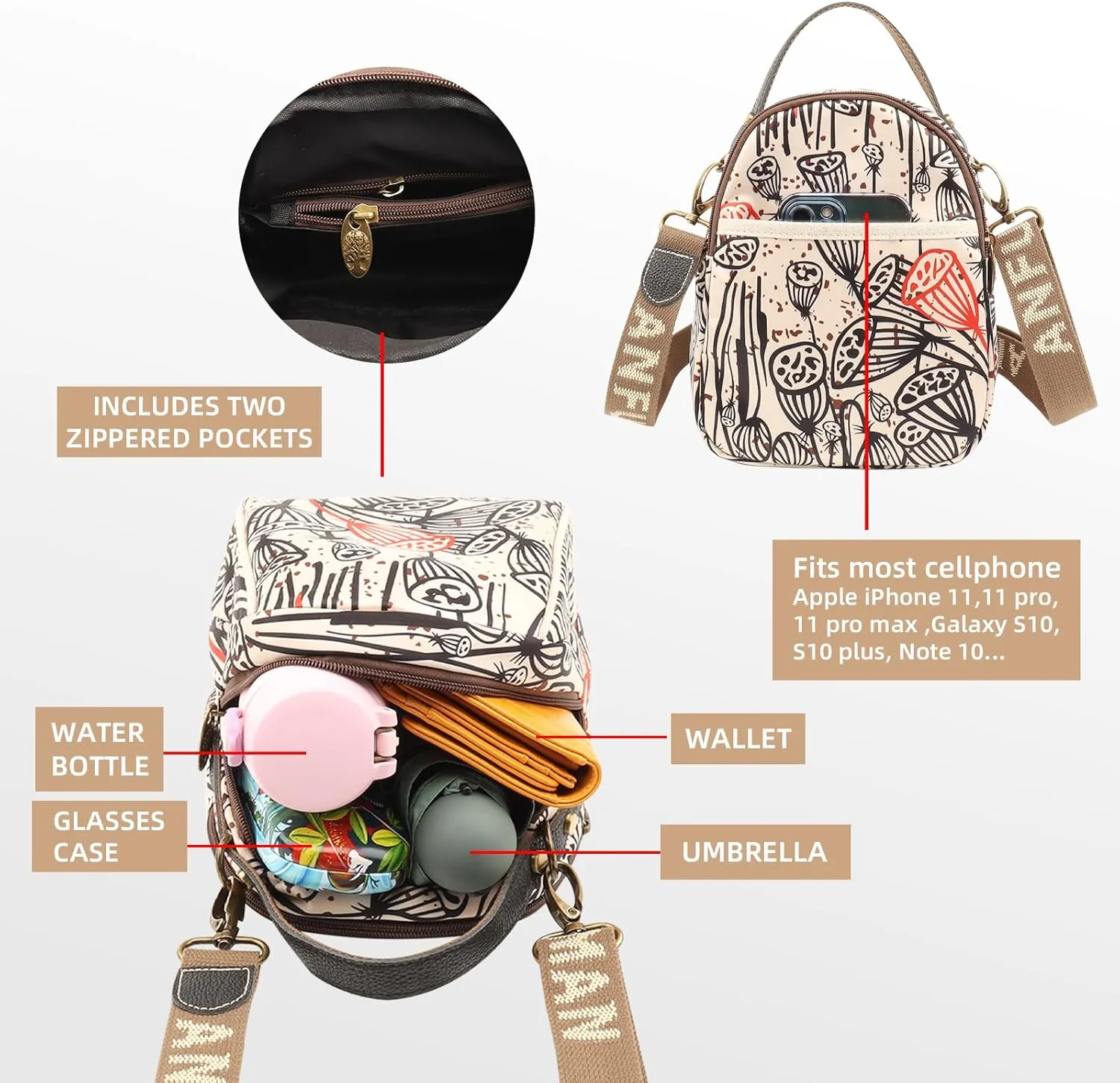 Small Crossbody Bags Purses for Women Crossbody Messenger Bag Cross Body Purse Designer Conceal Carrier Handbags