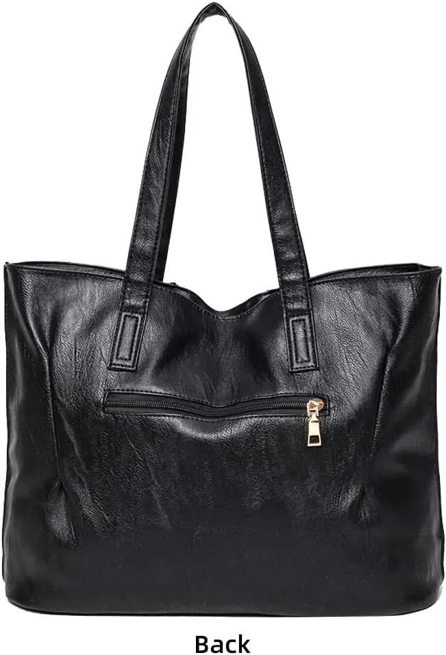 Soft Faux Leather Handbag for Women Hobo Tote Bags Large Capacity Shoulder Bag Top Handle Stachel Bag Purse