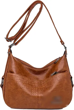 Soft Leather Shoulder Bags For Women's Fashion Crossbody Bag Luxury Designer Casual Handbag and Purses