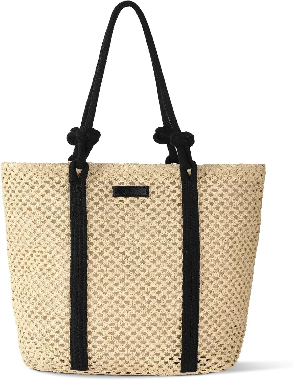 Straw Bags For Women, Crochet Beach Bag Large Woven Shoulder Purse Handbag, Beach Tote Straw Bag for Summer Vacation
