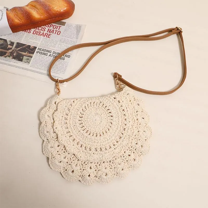 Straw Bags for Women Travel Straw Totes Bag Woven Summer Handmade Shoulder Bag Handbag with Adjustable Strap Beige