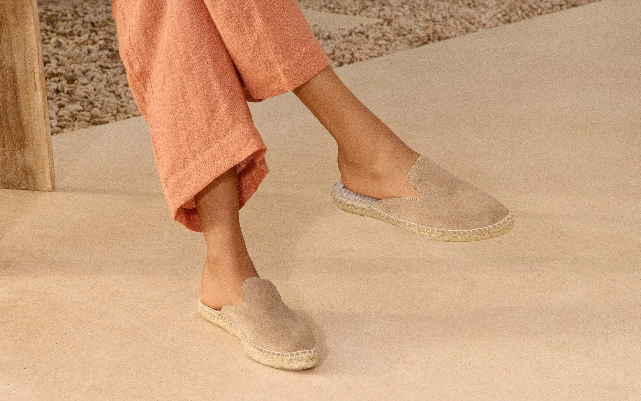Suede Mules - W19M0 - Hamptons Vintage Taupe