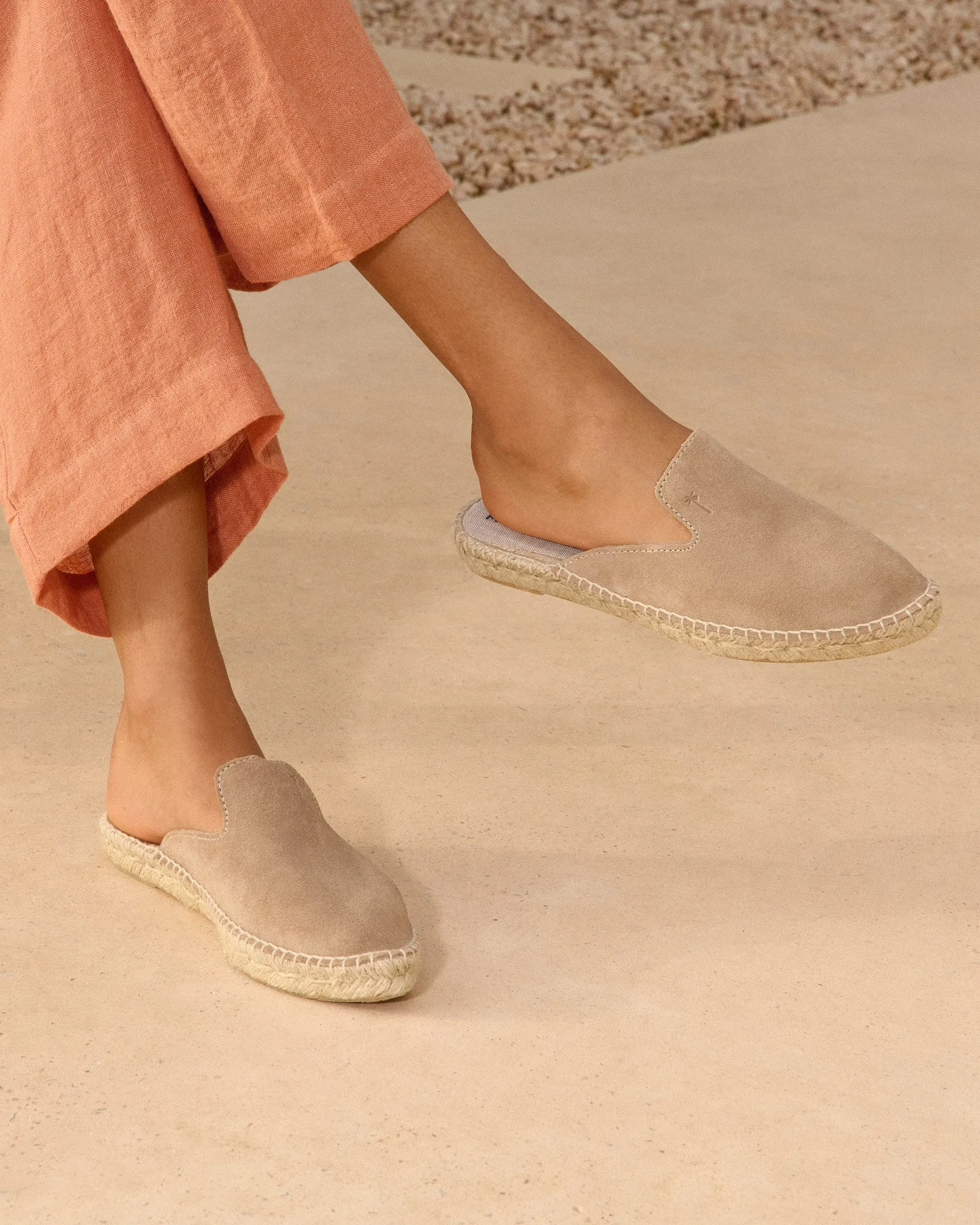 Suede Mules - W19M0 - Hamptons Vintage Taupe