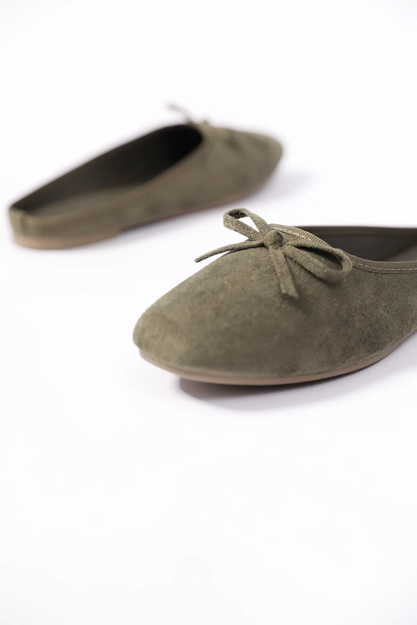 SUEDE MULES