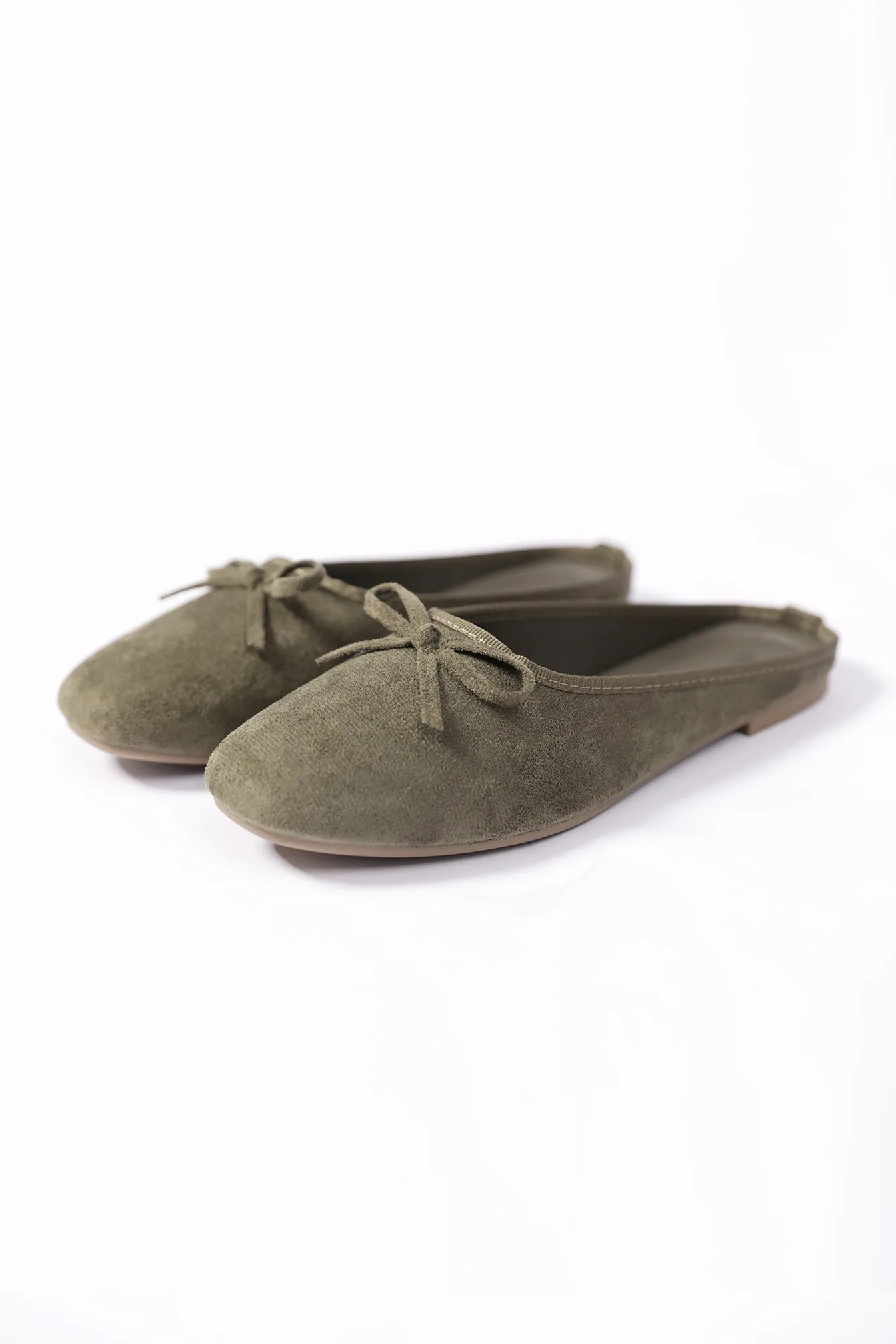 SUEDE MULES