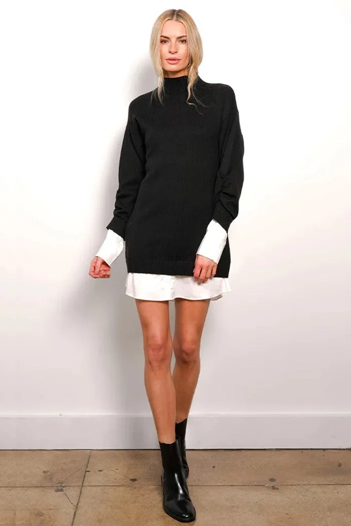 Sutton Sweater Shirting Dress