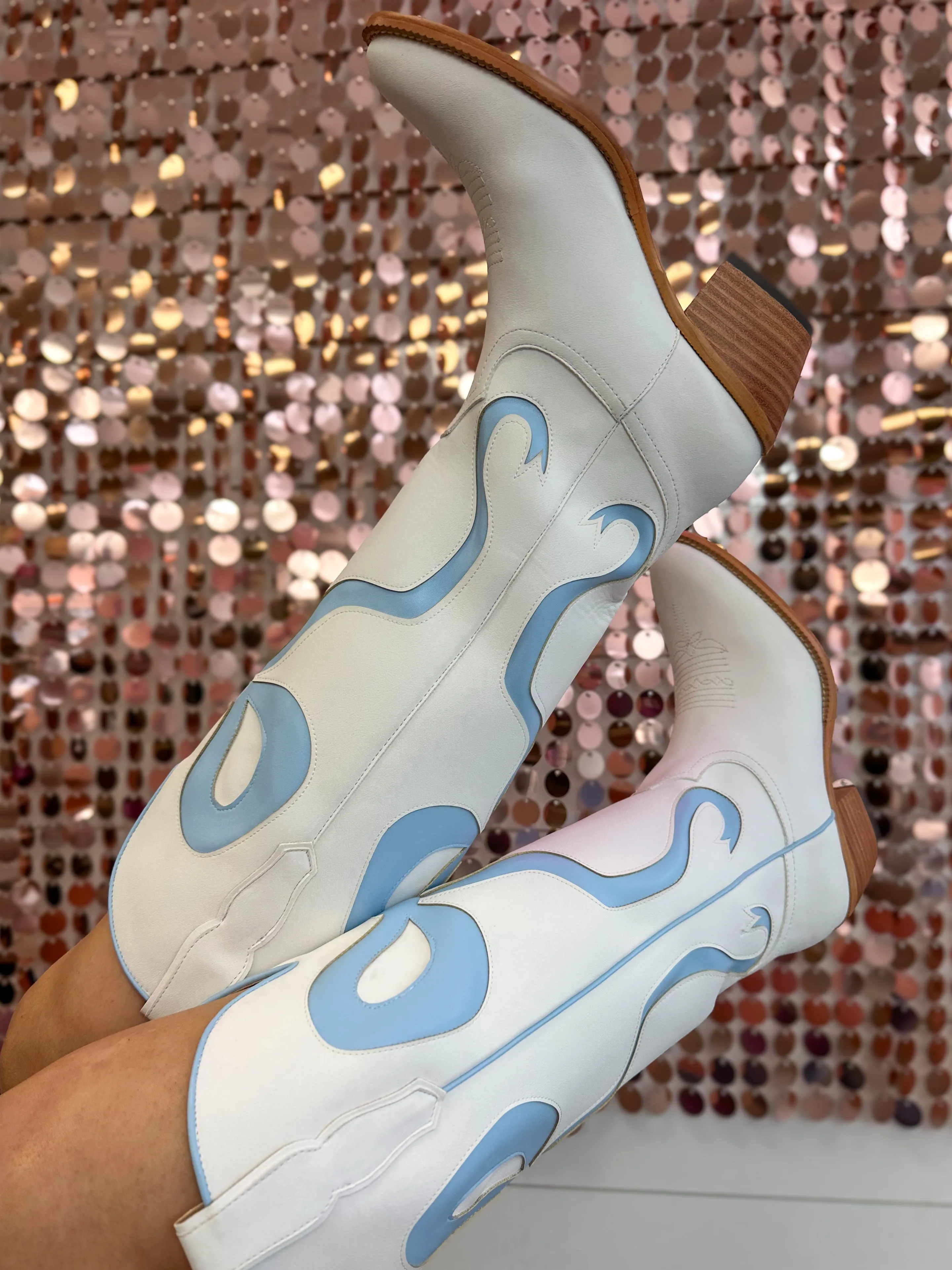 The Baby Blue Bow Boot