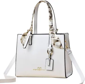 Today Daily Deals Tote Bag For Women Scarf Handle Handbags Ladies Purse Satchel Shoulder Bags Leather Bag For Mom Travel R