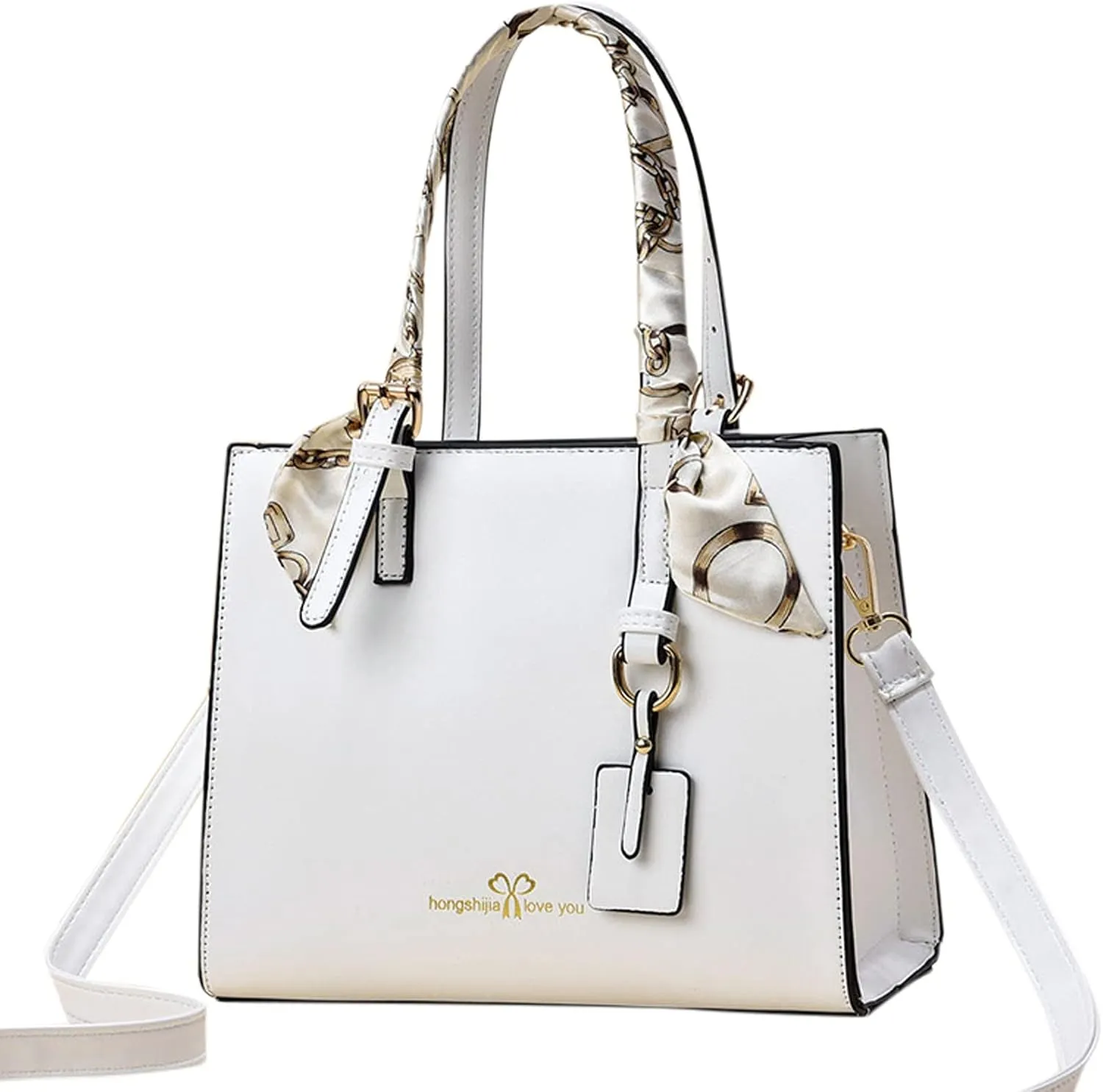 Today Daily Deals Tote Bag For Women Scarf Handle Handbags Ladies Purse Satchel Shoulder Bags Leather Bag For Mom Travel R