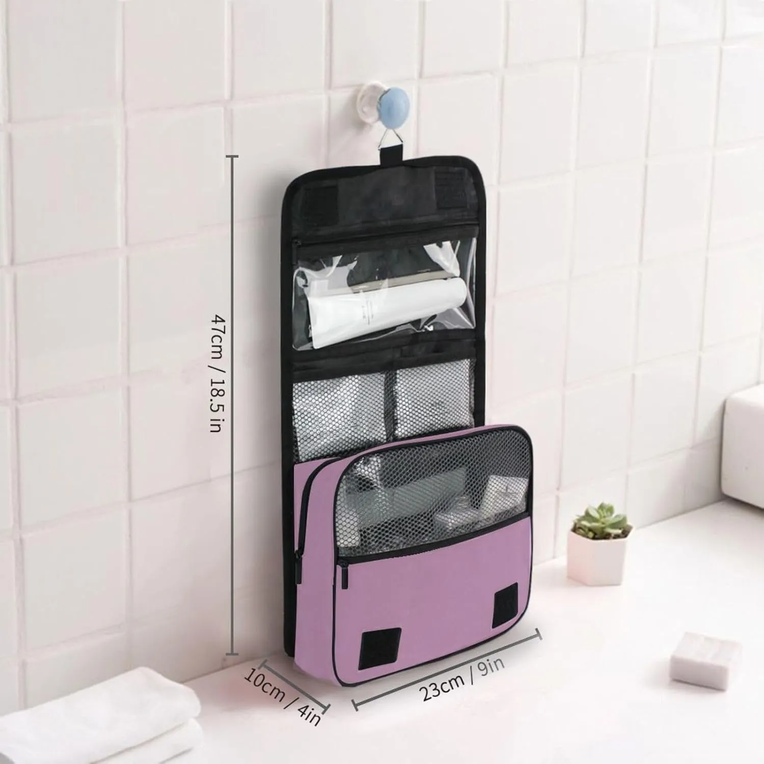 Toiletry Bag Opera Mauve Large Capacity Makeup Organizer Portable Toiletry Travel Organizer Bag
