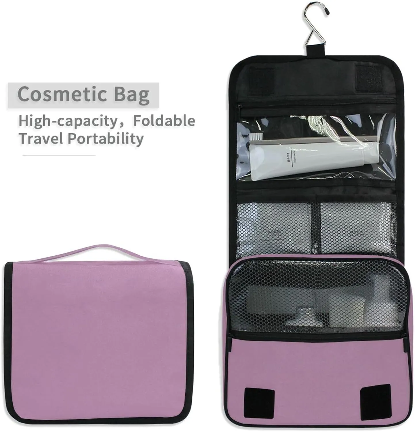 Toiletry Bag Opera Mauve Large Capacity Makeup Organizer Portable Toiletry Travel Organizer Bag