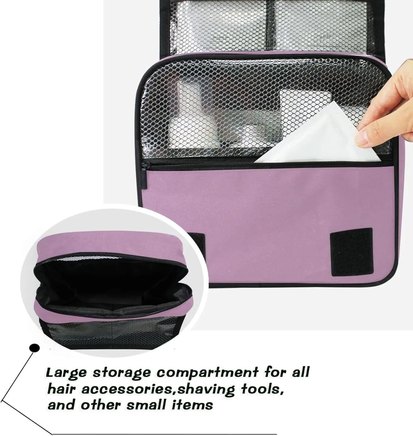 Toiletry Bag Opera Mauve Large Capacity Makeup Organizer Portable Toiletry Travel Organizer Bag