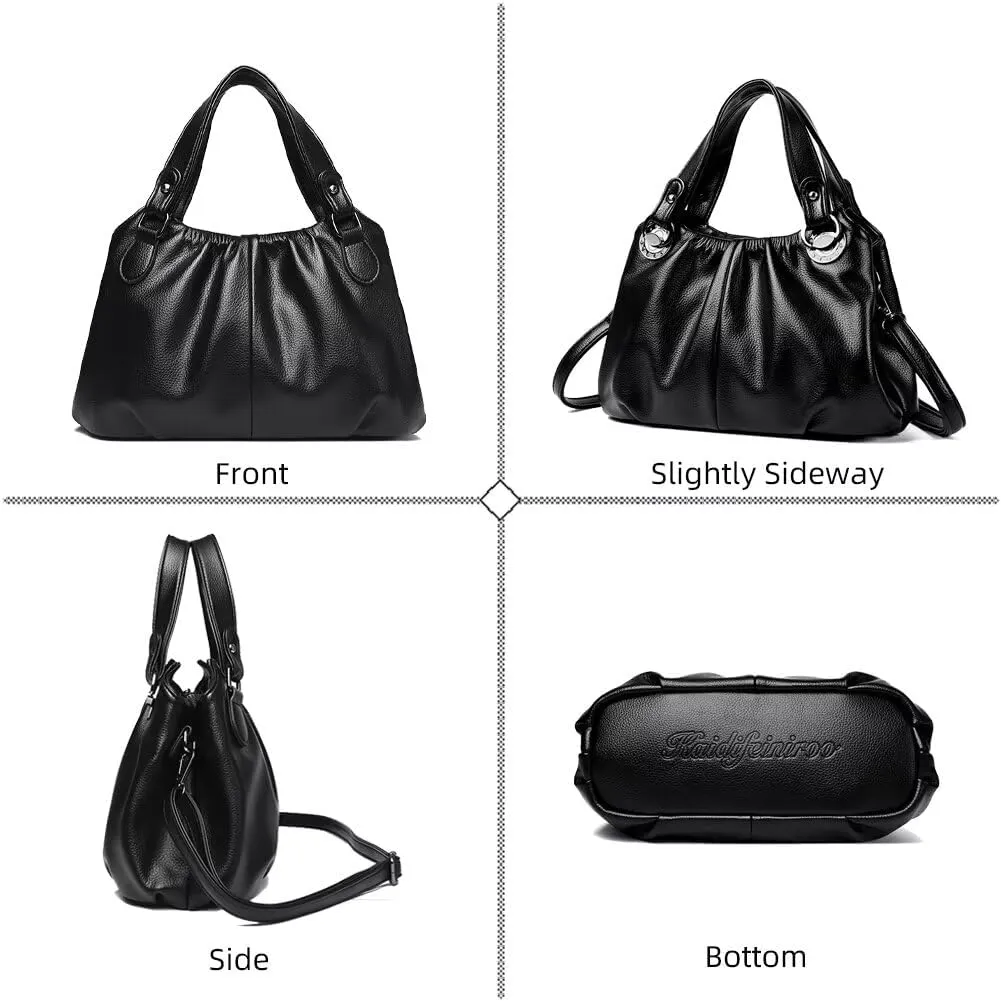 Top Handle Satchel Handbag for Women PU Leather Crossbody Bag Designer Tote Handbag Roomy Work Bag Shoulder Purse