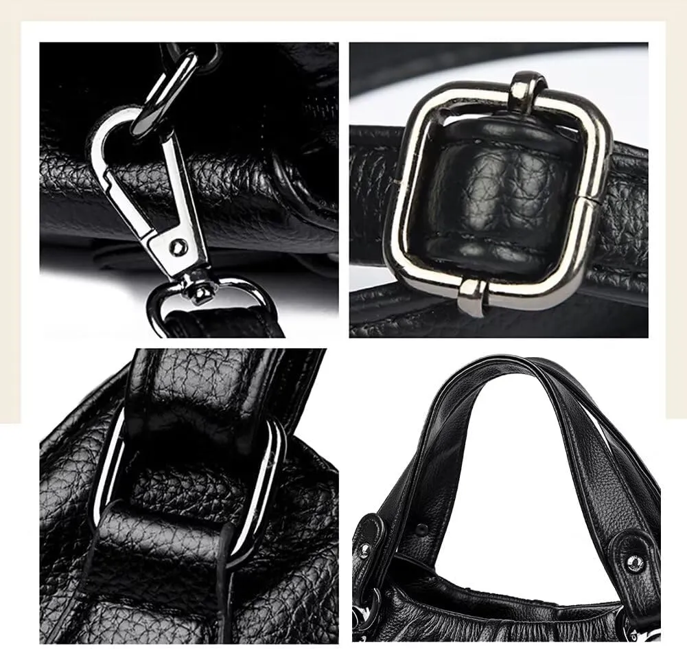 Top Handle Satchel Handbag for Women PU Leather Crossbody Bag Designer Tote Handbag Roomy Work Bag Shoulder Purse