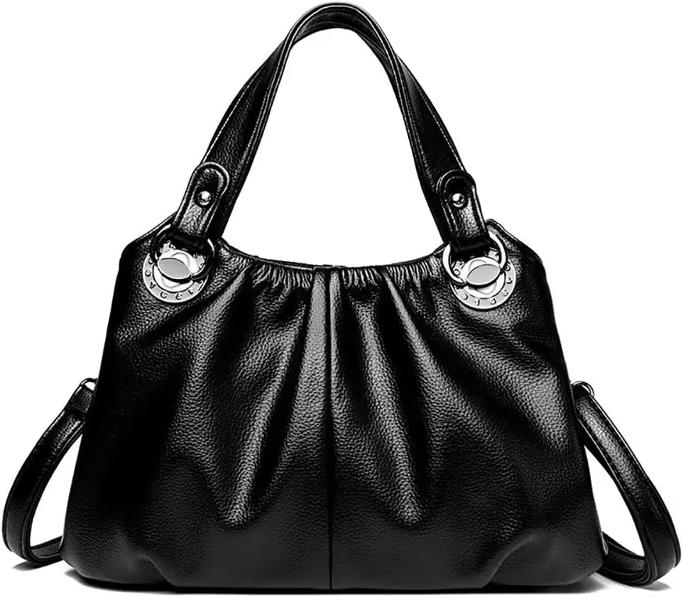Top Handle Satchel Handbag for Women PU Leather Crossbody Bag Designer Tote Handbag Roomy Work Bag Shoulder Purse