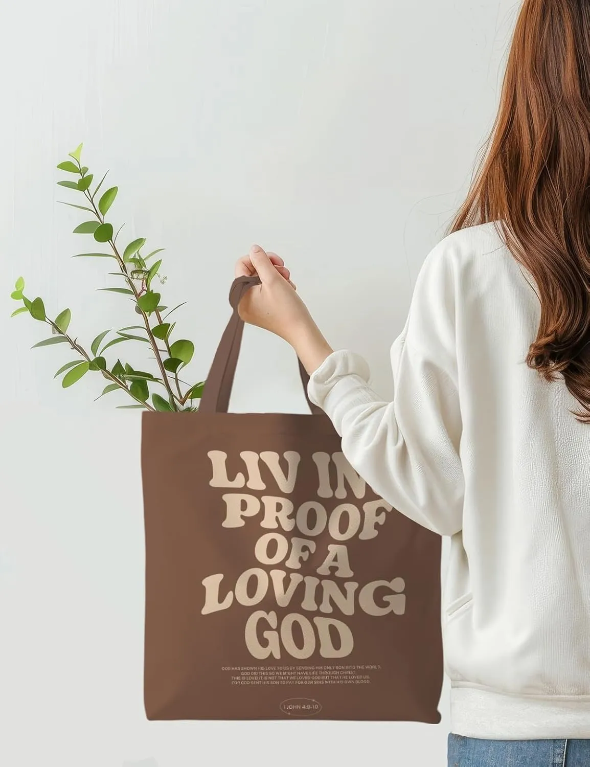 Tote Bag - Christian Gifts for Women, Canvas Bags with Bible Verse Designs
