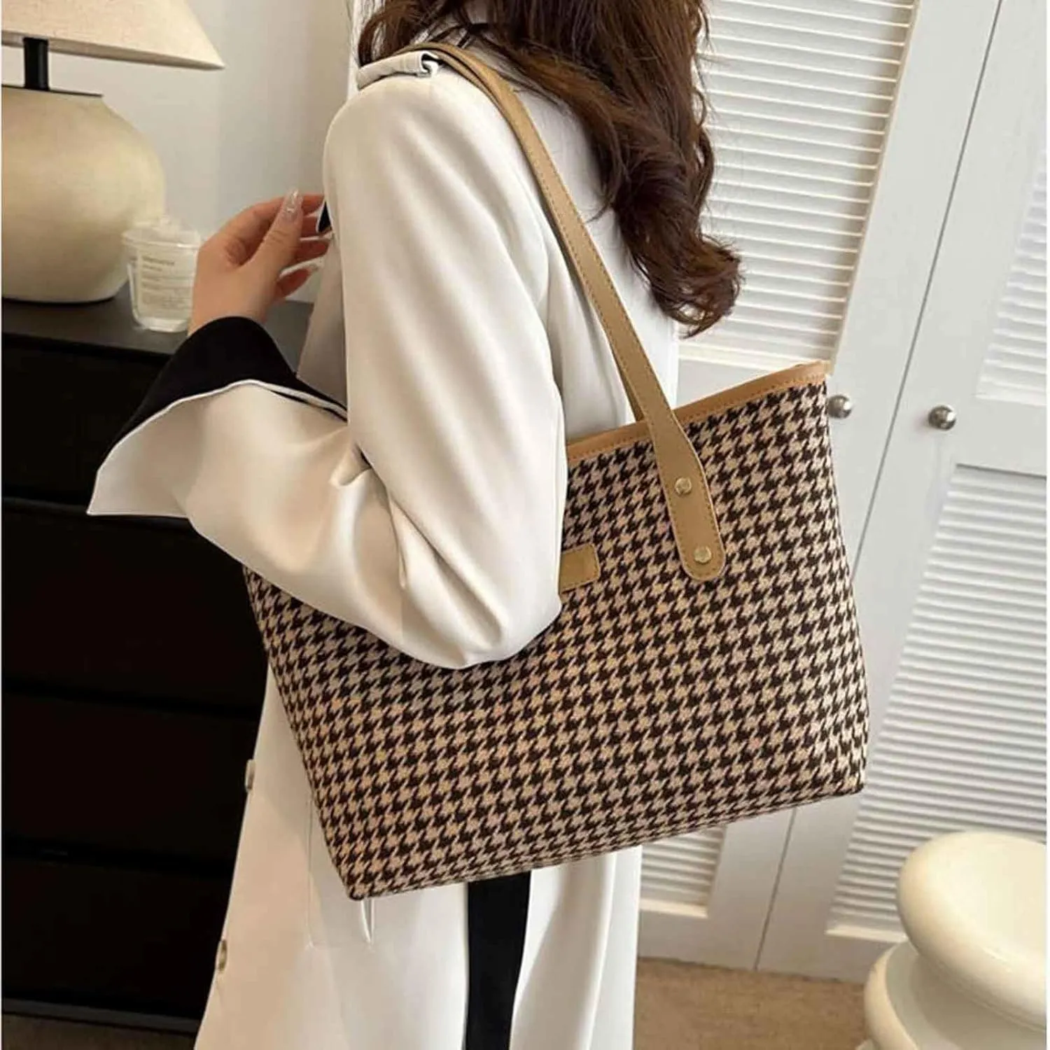 Tote Bag For Women Retro Hobo Handbags Woman Large Designer Ladies Bag Pocket Purse Leather For Daily Shopping Travel H