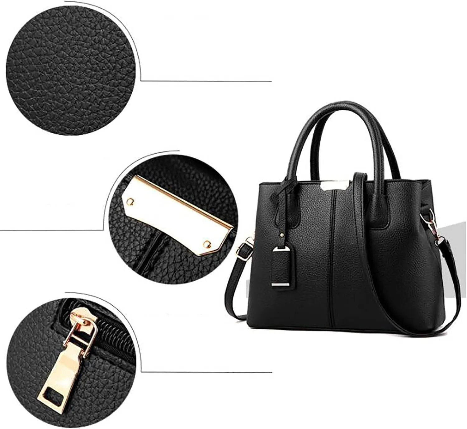Tote Bag For Women Work Color Block Leather Large Handbags Shoulder Bag With Top Handle For Her Mom Sister