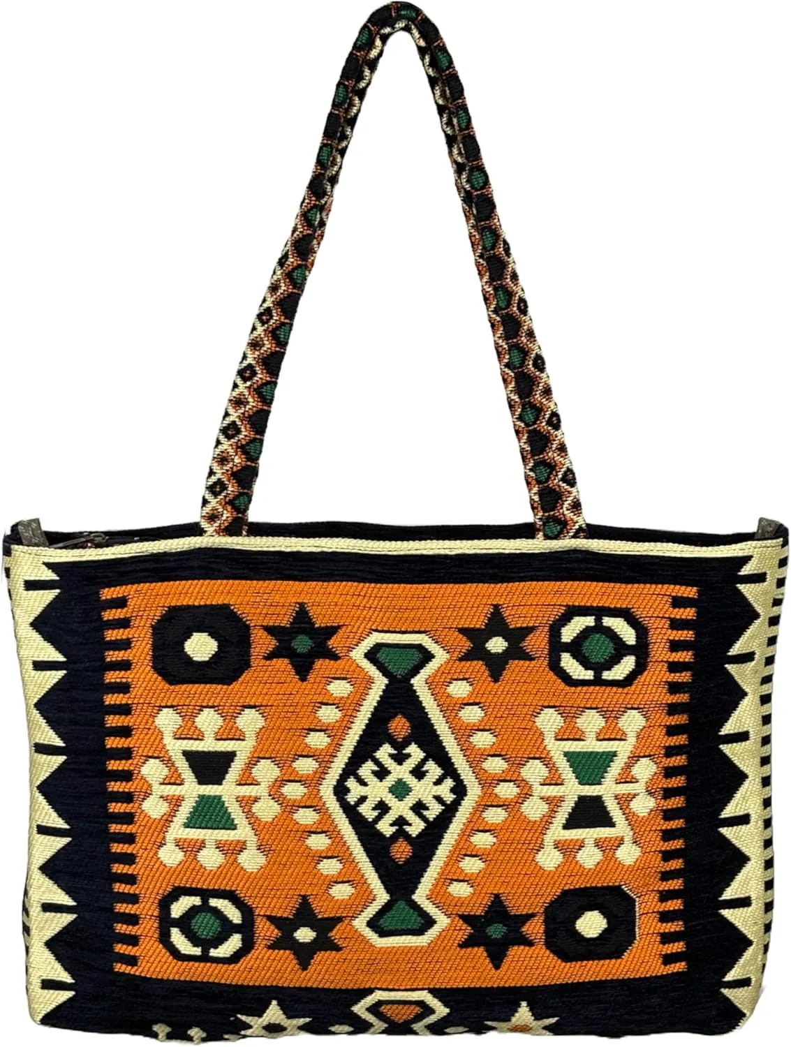 Tote Bag for Women Woven Shoulder Bag Gym Travel Weekender Cute Tote with Compartments Fits 17-Inch Laptop