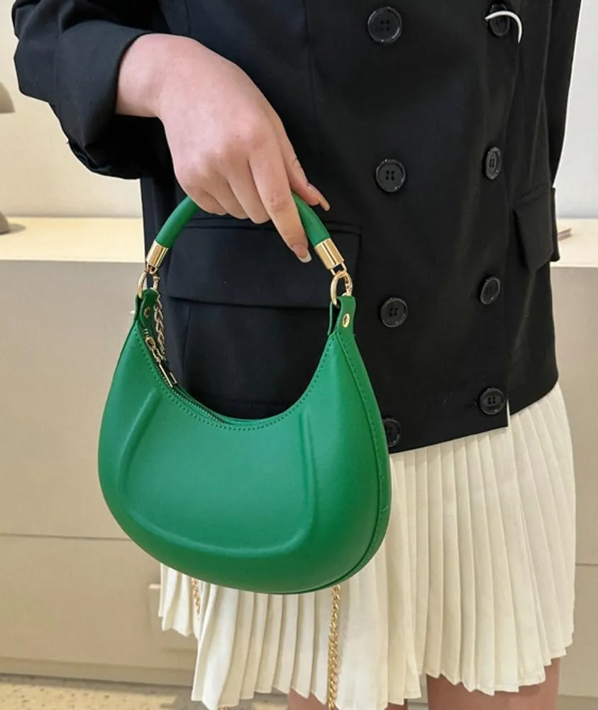 Tote Bags for Women PU Leather Crossbody Bags Y2K Hobo Handbag Crescent Shoulder Purse