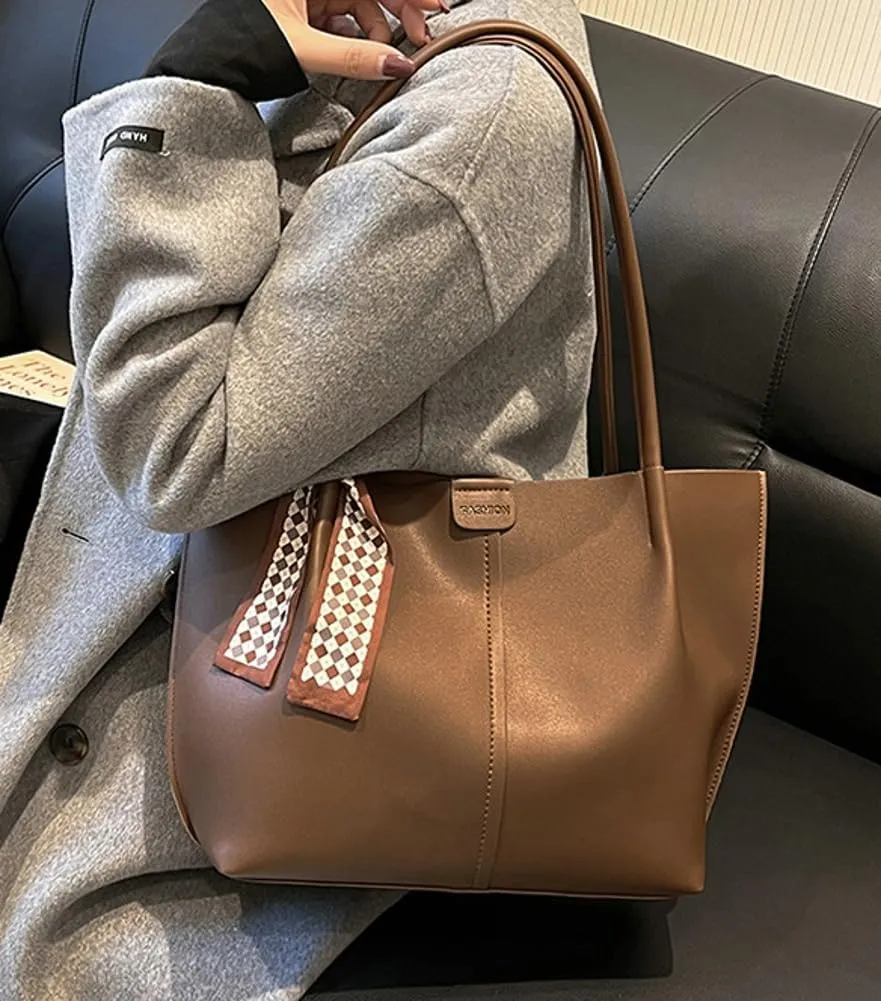 Tote Bags Top Handle Satchel Handbags PU Faux Leather Women Ladies Work Shopping Dating 2024