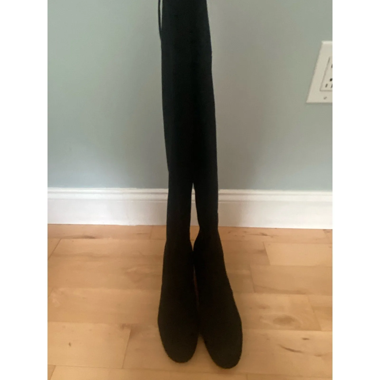 Unisa Over-the-knee Faux Suede Black Boots Size 9